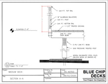Load image into Gallery viewer, Medium Deck Construction Plans - Two Tier