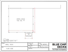 Load image into Gallery viewer, Small Deck Construction Plans - Single Tier