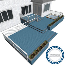 Load image into Gallery viewer, Large Deck Construction Plans - Three Tier