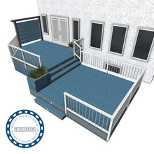 Load image into Gallery viewer, Medium Deck Construction Plans - Two Tier